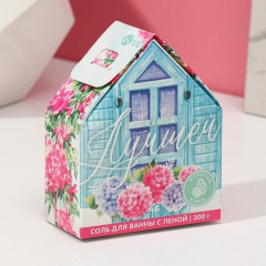 Соль для ванны с ароматом шоколада и мяты «Самой лучшей» - Фото 1