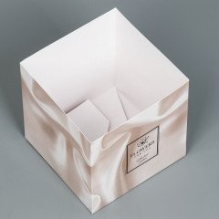 Коробка для цветов подарочная «Шёлк» - Фото 2