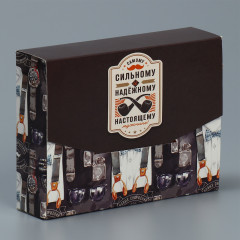 Коробка сборная-конверт «Настоящему мужчине» - Фото 2