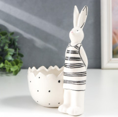 Сувенир-подставка «Зайчик в полосатой маечке» - Фото 1