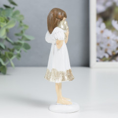 Сувенир «Ангелочек-девочка в белом платье с сердечком» - Фото 1