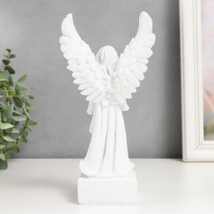 Сувенир «Белоснежный ангел-девушка с розой» - Фото 2