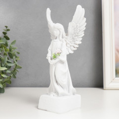 Сувенир «Белоснежный ангел-девушка с розой» - Фото 3