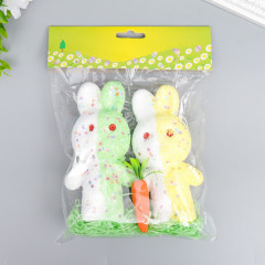 Декор «Зайчата в посыпке с морковкой и травкой» - Фото 3