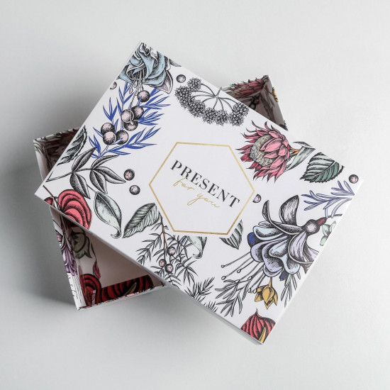 Коробка складная «Цветы»