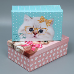 Набор коробок подарочных «Яркий» - Фото 1