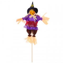 Декор «Баба-Яга с паутинкой» на палке - Фото 1