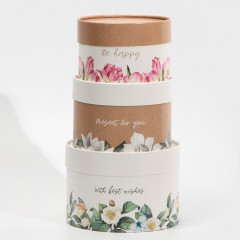 Набор коробок подарочных «Цветочный» - Фото 1