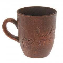 Кружка для чая декор красная глина, 0,35л, в ассортименте - Фото 1