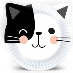 Набор тарелок бумажных «Кошки с ушками» - Фото 6