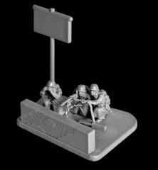 Модель для сборки «Немецкий пулемет МГ-34 с расчётом 1941-1945 гг., зима» - Фото 1