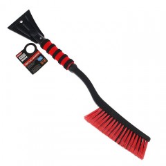 Щётка-скребок AVS WB-6318, 62 cм, мягкая ручка, распушенная щетина - Фото 1