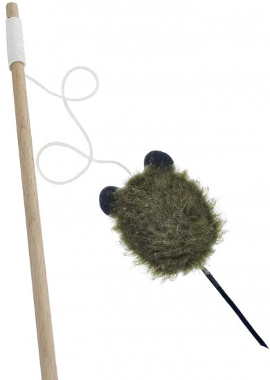 Игрушка-дразнилка для кошки «Мышка меховая»