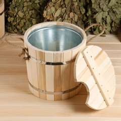 Запарник с крышкой и вставкой оцинкованной - Фото 3