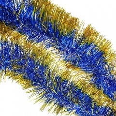 Мишура «Широкая» (золотые кончики), цвет в ассортименте - Фото 1