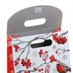 Пакет с клапаном «Снегири» (18×10×23 см) - Фото 1