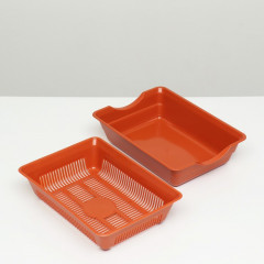 Лоток глубокий с сеткой - Фото 6