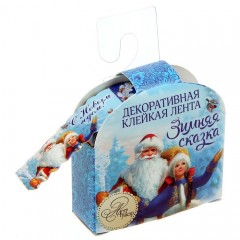 Декоративная клейкая лента «Зимняя сказка», (2 см х2 м) - Фото 2