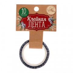 Лента клейкая декоративная «Новогодняя почта» - Фото 1