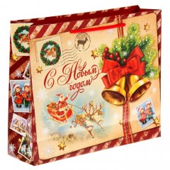 Пакет ламинат горизонтальный «Винтажная почта» (27×0,2×23 см) - Фото 1