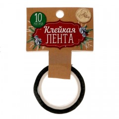 Голографическая клейкая лента «Снегири», (1,5 см х10 м) - Фото 1