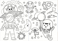 Раскраска «Ғарыш оқиғалары. Космическое приключение» - Фото 2