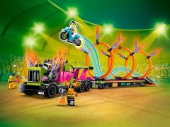 Конструктор City 60357 Трюковый грузовик и огненное кольцо. Stunt Truck & Ring Of Fire Challenge - Фото 4