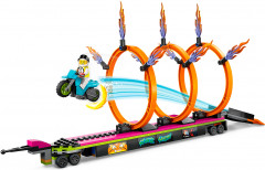 Конструктор City 60357 Трюковый грузовик и огненное кольцо. Stunt Truck & Ring Of Fire Challenge - Фото 6