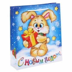 Пакет подарочный музыкальный «Подарок от зайчика» - Фото 2