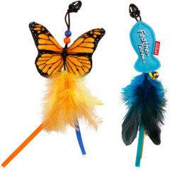 Игрушка для кошек «Дразнилка телескопическая c двумя насадками» - Фото 1