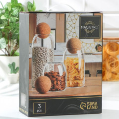 Набор банок для сыпучих продуктов «Эко» - Фото 3