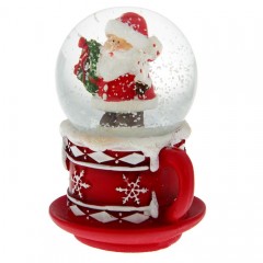 Сувенир водяной шар в форме чашки «Дед Мороз» - Фото 2