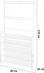 Вешалка напольная с полками - Фото 1