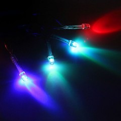 Гирлянда «Метраж», 20 м, LED-200-220V, красный/зеленый/синий, нить силикон, моргает - Фото 3