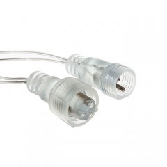 Гирлянда «Метраж», 6 м, «Мишура шарики», LED-576-220V, синий, нить силикон, фиксинг - Фото 1