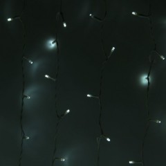 Гирлянда «Занавес», 2х9 м, 3W LED-1800-220V, белый, нить белая, без контроллера - Фото 5