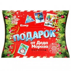 Коробка фигурная «Новогодний подарок», (26х19 см) - Фото 1