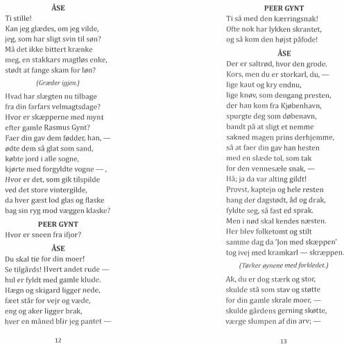 Peer Gynt. Et dukkehjem. Vildanden