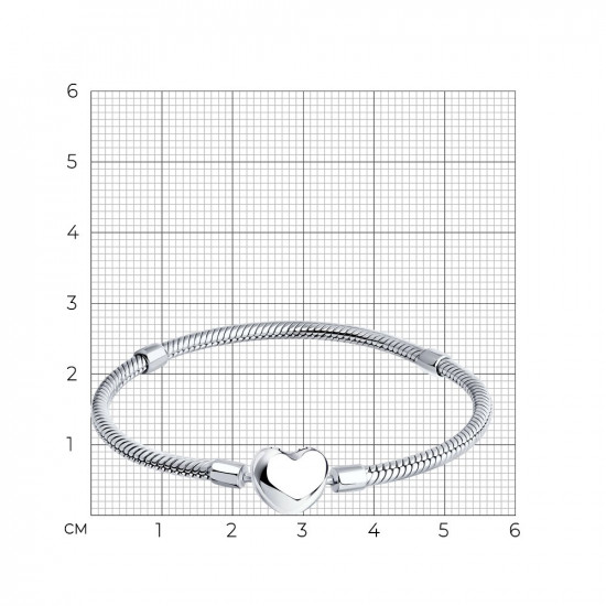 Браслет для шармов из серебра