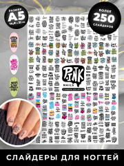 Слайдеры для ногтей «Надписи» - Фото 1