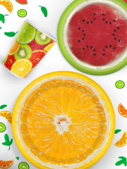 Набор стаканов одноразовых «Фруктовый микс» - Фото 3