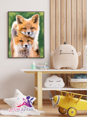 Картина по номерам «Лисята» - Фото 4