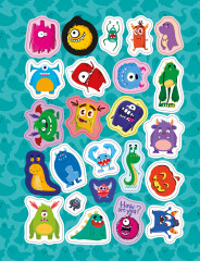 Альбом с наклейками «Монстры и монстрики» - Фото 1