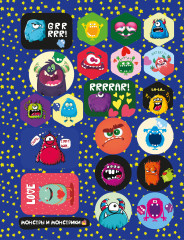 Альбом с наклейками «Монстры и монстрики» - Фото 2