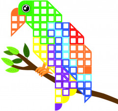 Стикер-мозаика «С трактором» - Фото 1