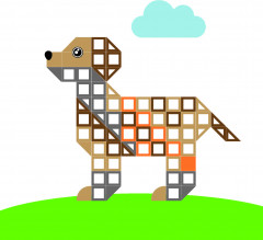 Стикер-мозаика «Со слоником» - Фото 1