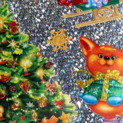 Наклейки декоративные голография «Елочка» - Фото 2