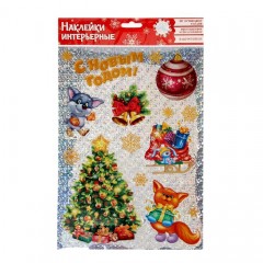 Наклейки декоративные голография «Елочка» - Фото 1