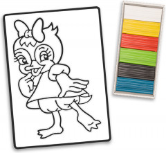 Картина пластилином «Уточка» - Фото 1