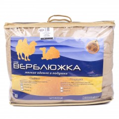 Одеяло "Верблюжка" всесезонное (арт. od012-1, 1,5 спальное, наполнитель верблюжья шерсть, размер 140х205) - Фото 1